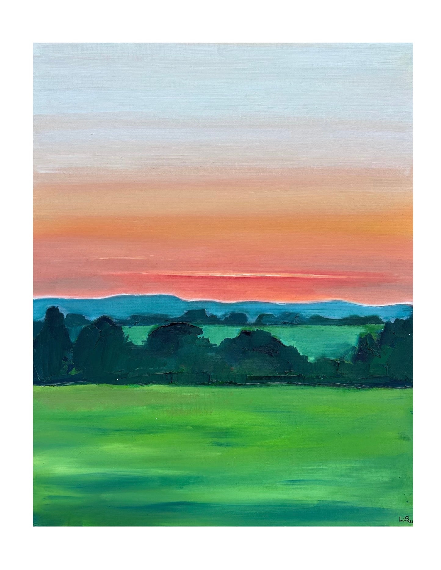 Original Painting - Late Summer Sunset