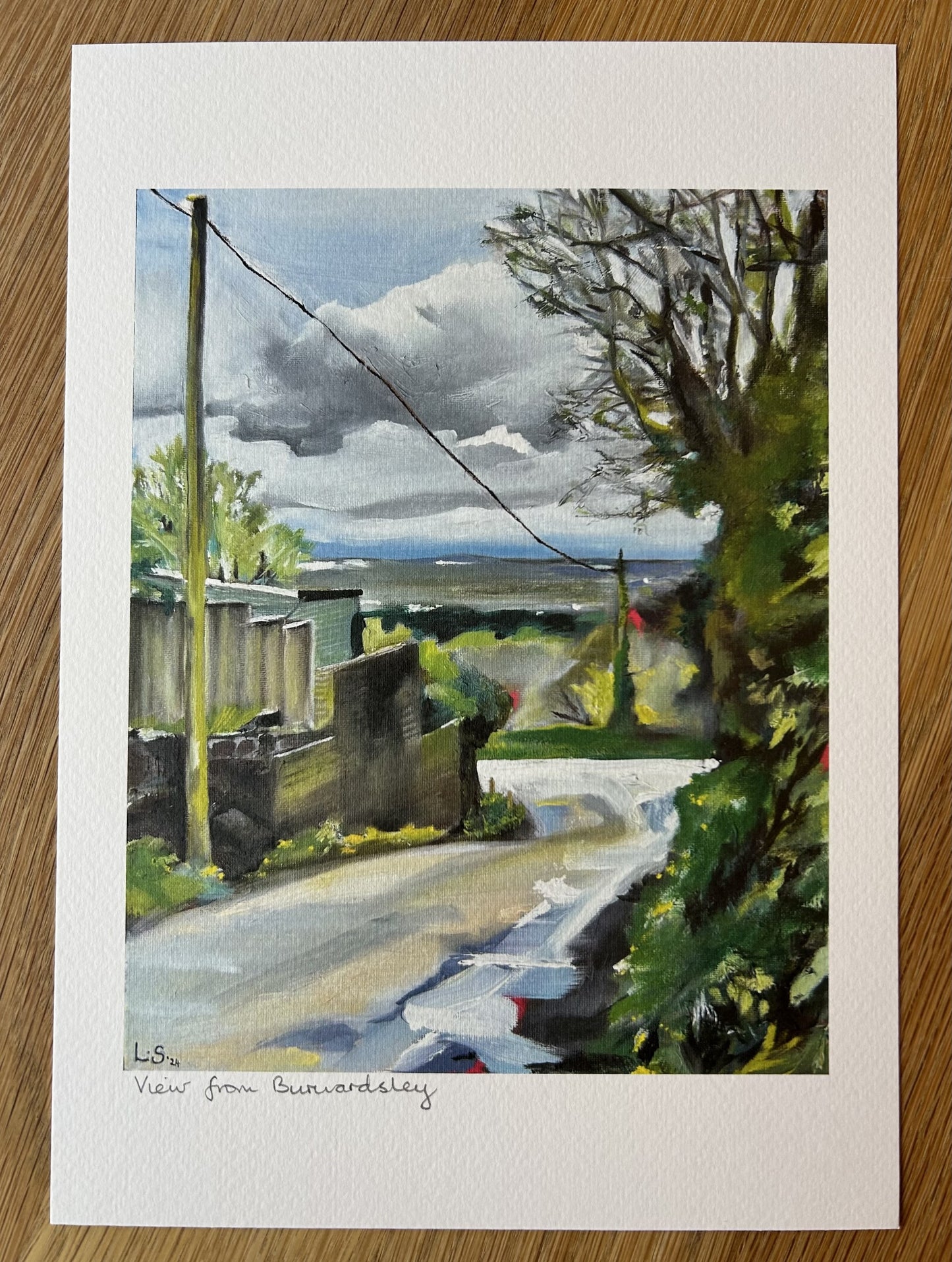 Print - View from Burwardsley, Cheshire