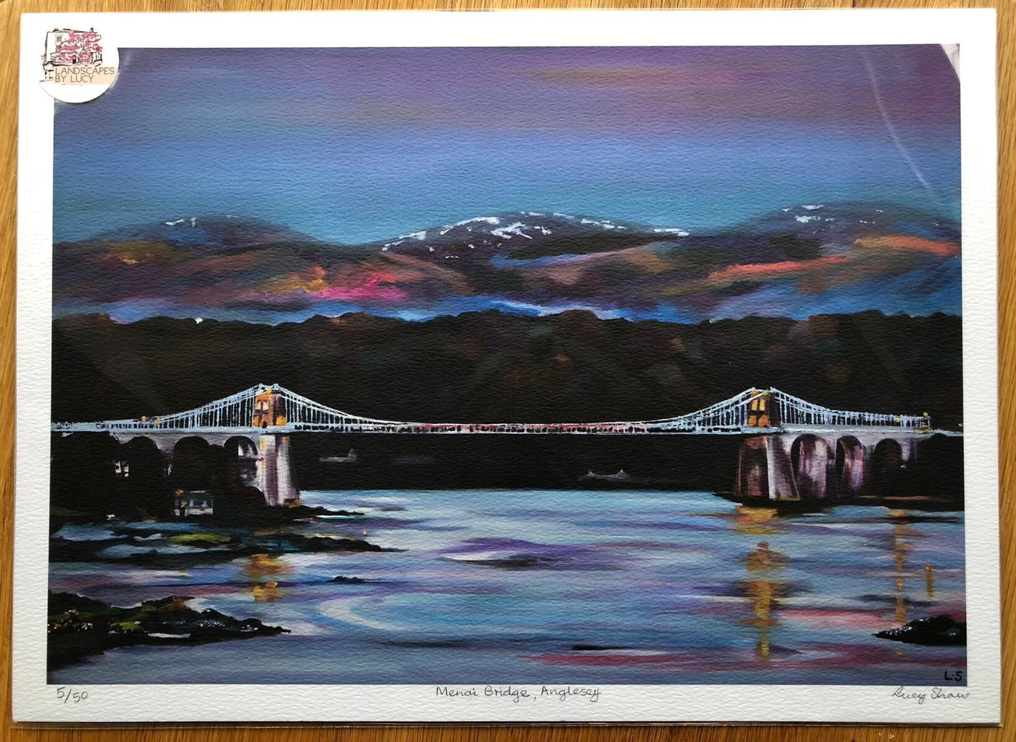 Print - Menai Bridge, Anglesey, North Wales