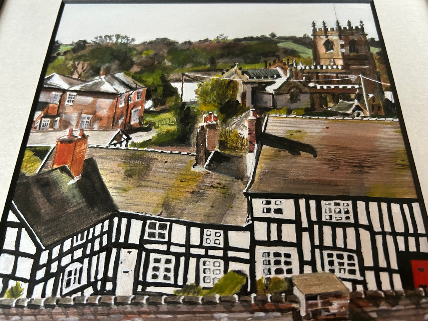 Original Painting - Marbury Village, Cheshire