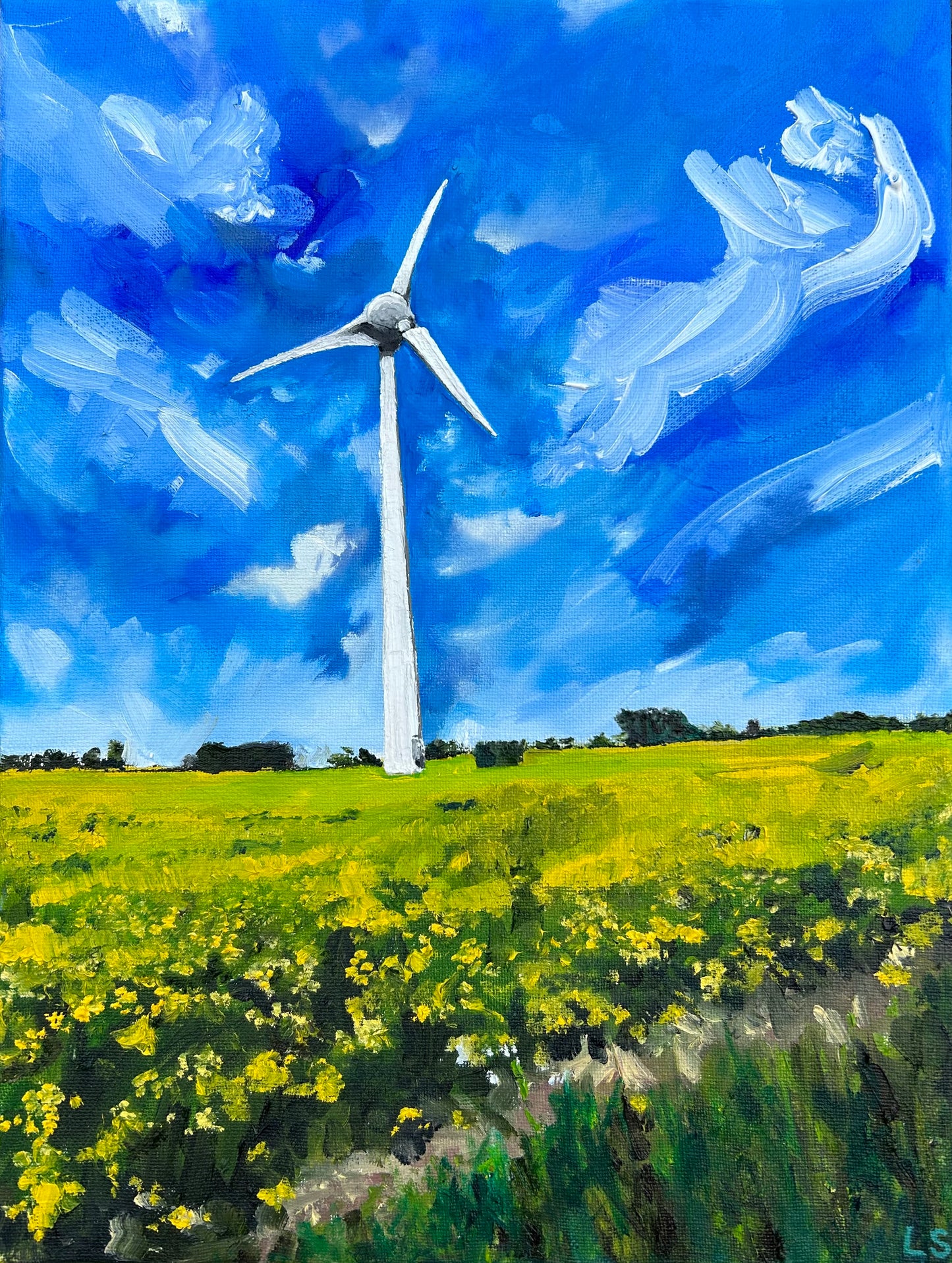 Print - Wind Turbine in Spring