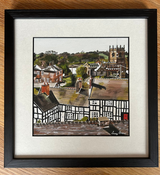 Original Painting - Marbury Village, Cheshire