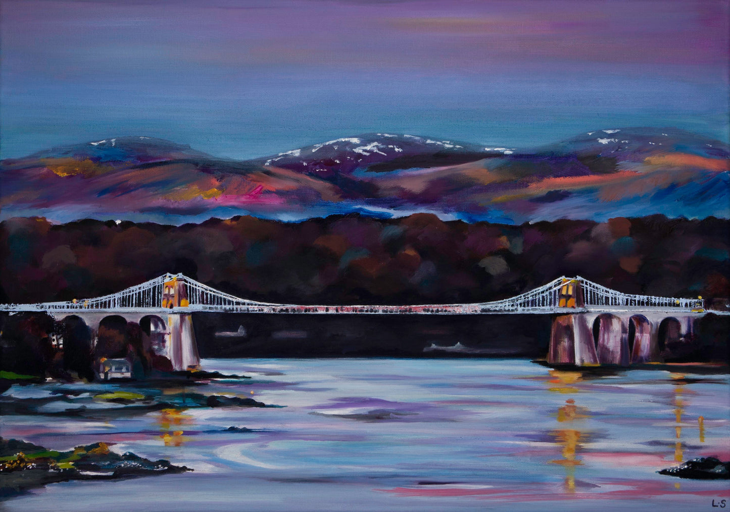 Print - Menai Bridge, Anglesey, North Wales