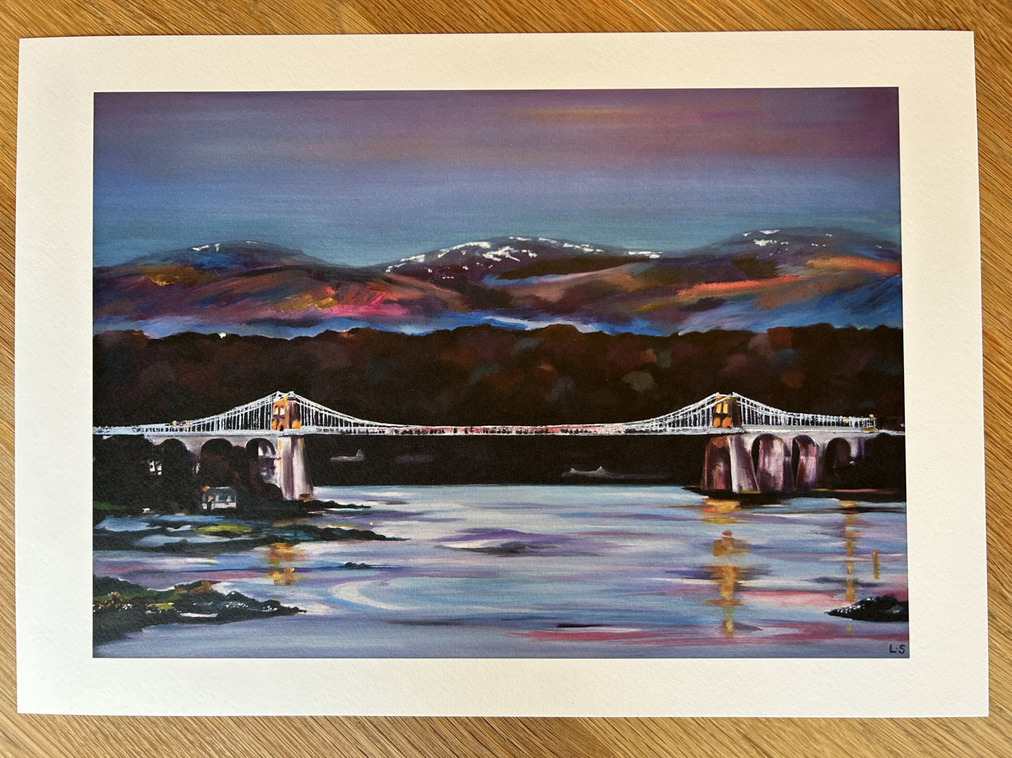 Print - Menai Bridge, Anglesey, North Wales