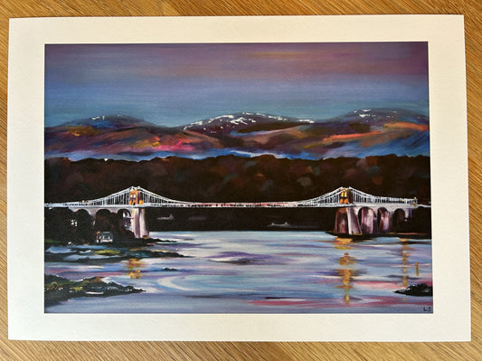 Print - Menai Bridge, Anglesey, North Wales