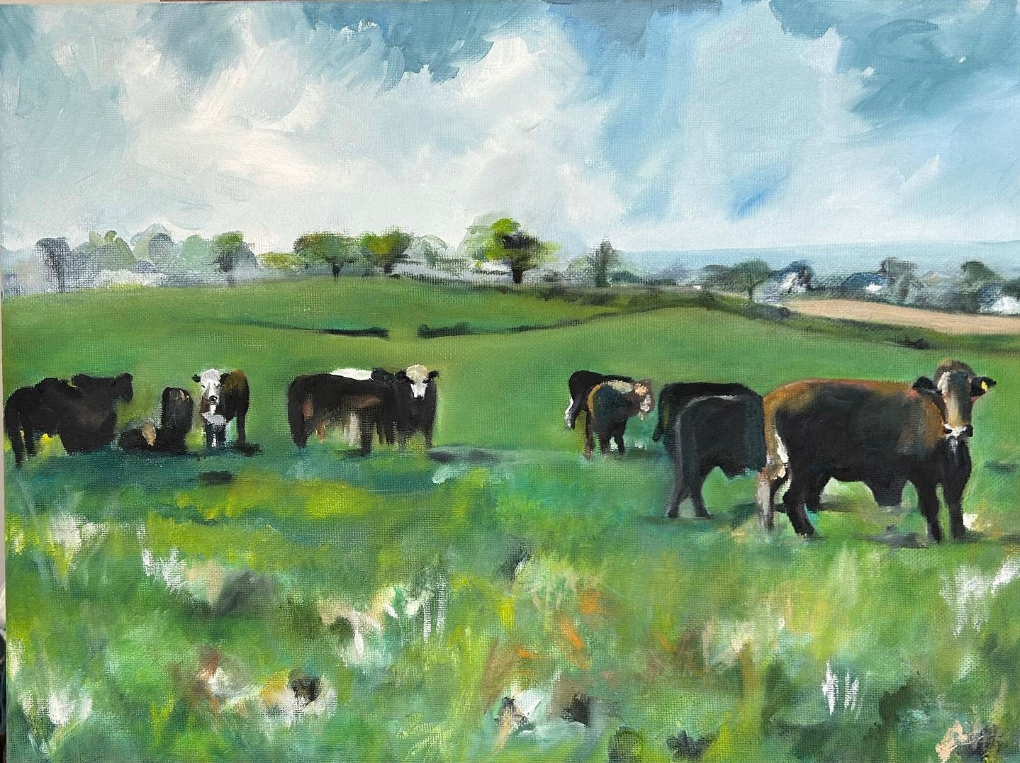 Original Painting- Cows of Malpas, Cheshire