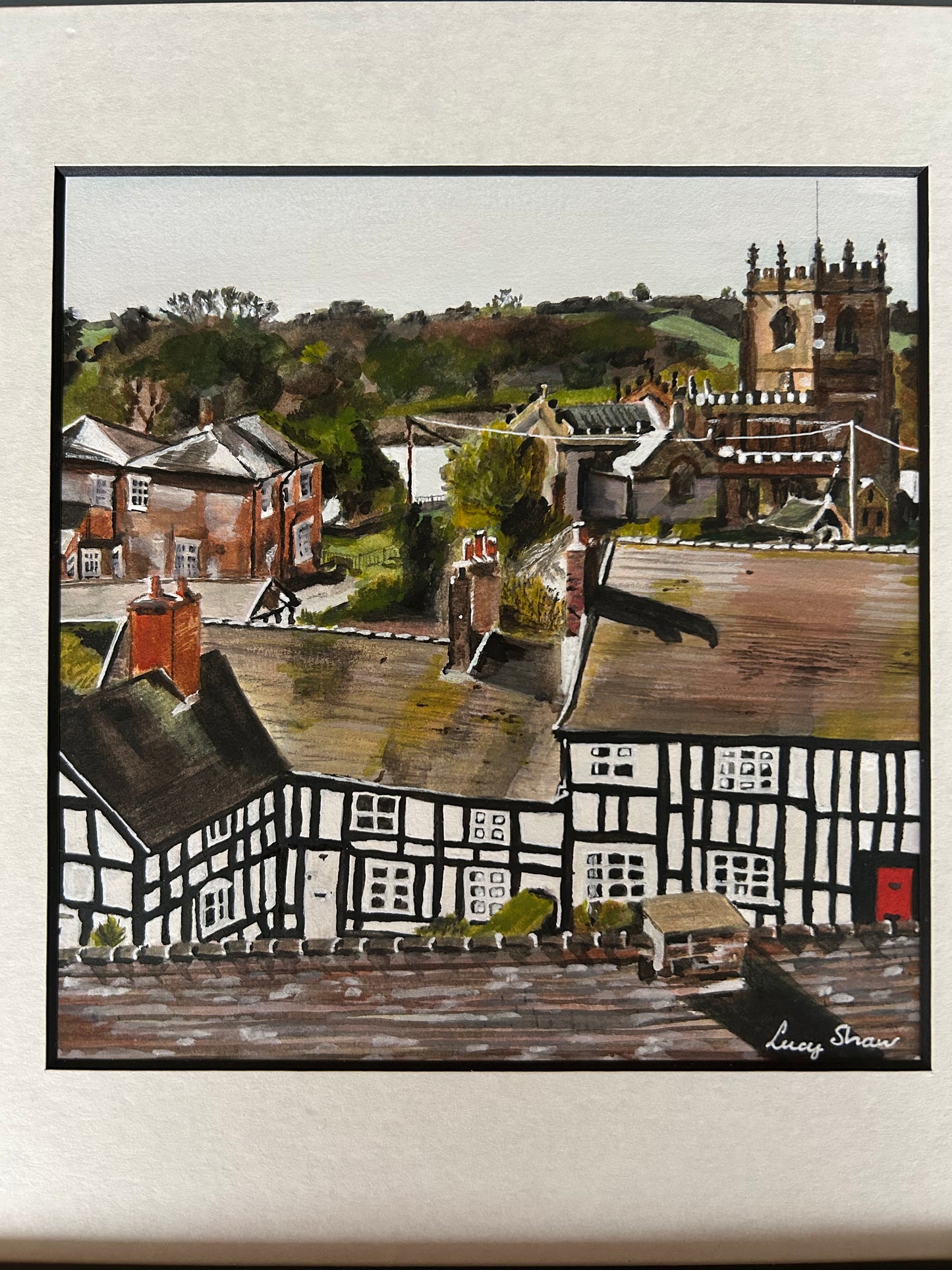 Original Painting - Marbury Village, Cheshire