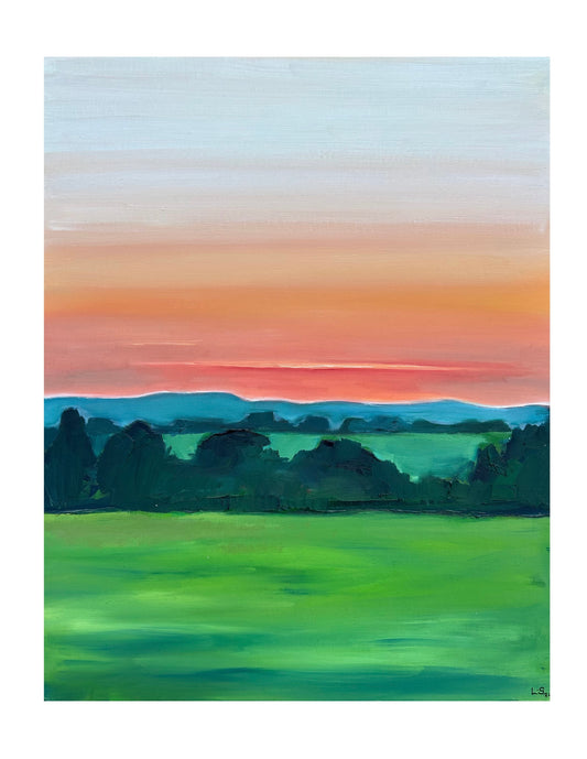 Original Painting - Late Summer Sunset